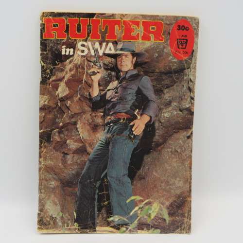 Vintage Afrikaans photo comic book - Ruiter in Swart