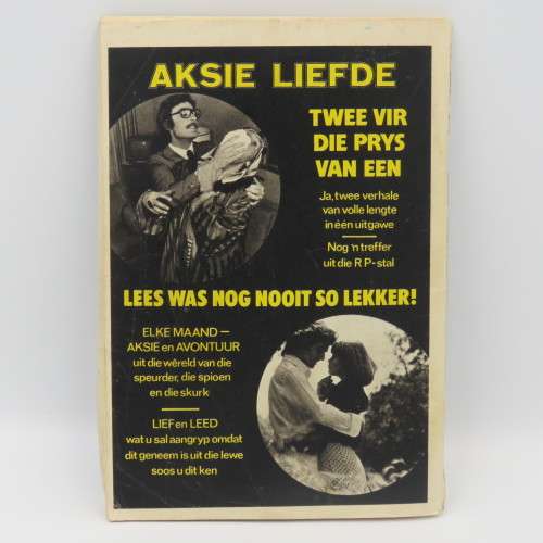 Vintage Afrikaans photo comic book - Ruiter in Swart
