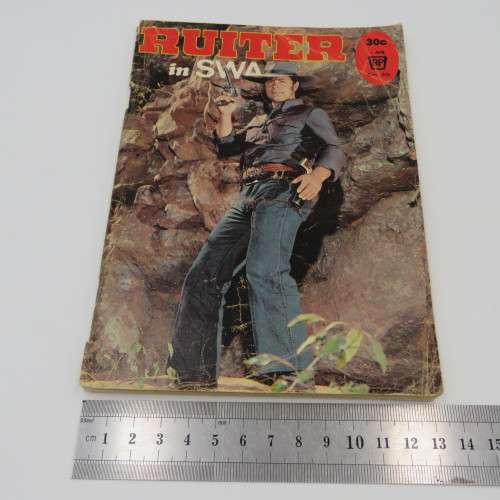 Vintage Afrikaans photo comic book - Ruiter in Swart