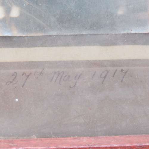 1917 picture of WW2 soldier & his family - framed