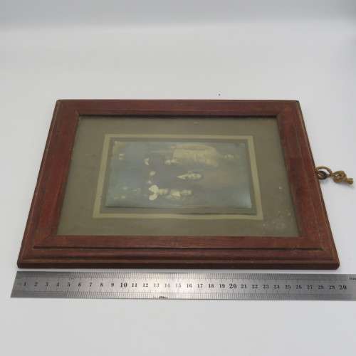 1917 picture of WW2 soldier & his family - framed