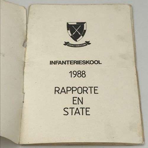 1988 Infanterieskool Rapporte en state