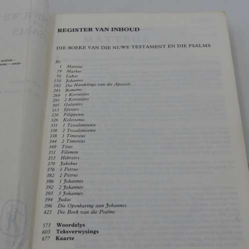 1975 Blye Boodskap 1979 Die Nuwe Testament & Psalms