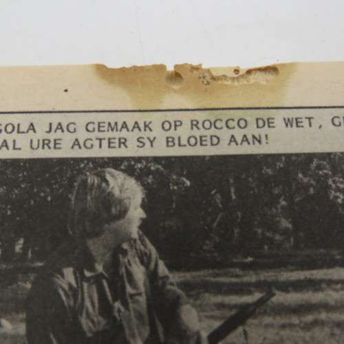 Afrikaans photo comic book - Rocco de Wet Grensvegter no.157 - some damage