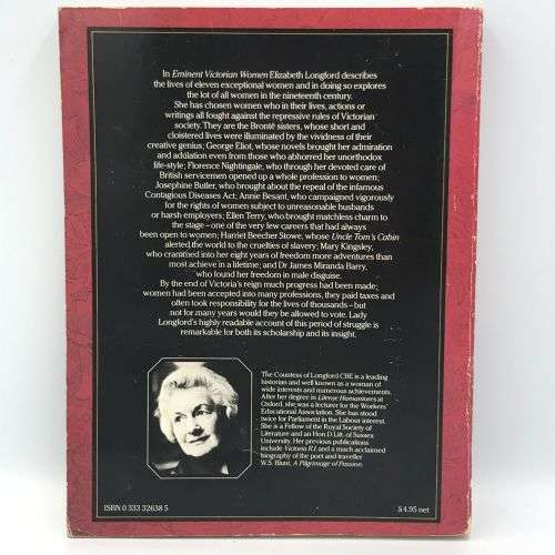 Eminent Victorian Woman - by Elizabeth Longford
