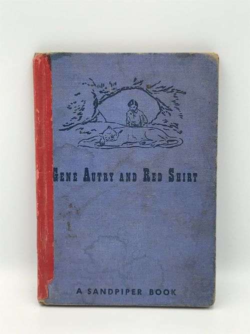 Gene Autry and red shirt by Elizabeth Beecher vintage children`s book - 1951