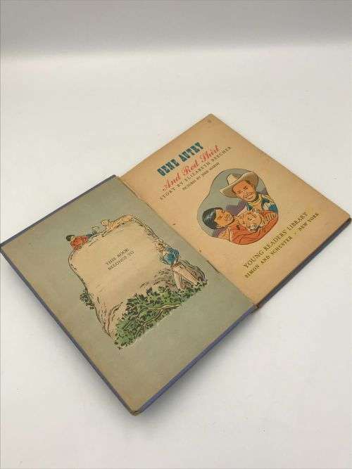 Gene Autry and red shirt by Elizabeth Beecher vintage children`s book - 1951
