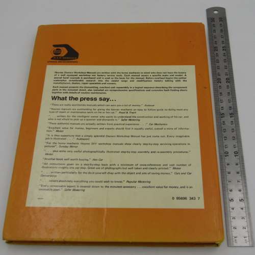Haynes Manual - Ford Cortina MKIV 1600 and 2000 - 1976 - 1977 all models
