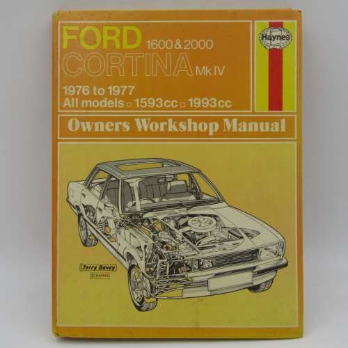 Haynes Manual - Ford Cortina MKIV 1600 and 2000 - 1976 - 1977 all models