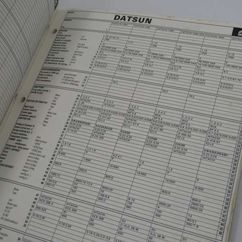 The Speedsport Tune-up data manual for engine tuning
