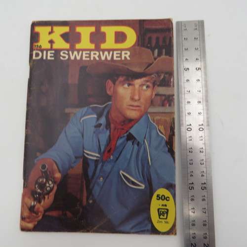 Vintage Afrikaans photo comic book Kid die Swerwer No 156