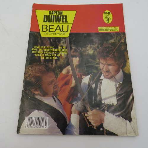 Vintage photo comic book - Kaptein Duiwel + Beau die ontembare - no 75