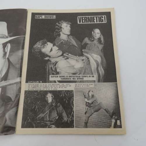 Vintage photo comic book - Kaptein Duiwel + Beau die ontembare - no 75