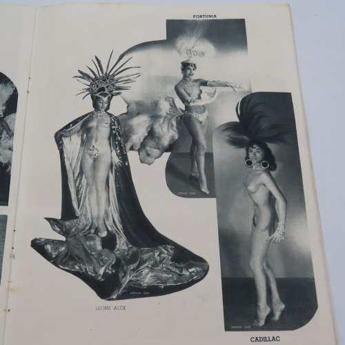 Folies Bergere 1955 with color illustrations & adds + black & white pictures of performers