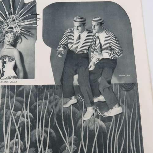 Folies Bergere 1955 with color illustrations & adds + black & white pictures of performers