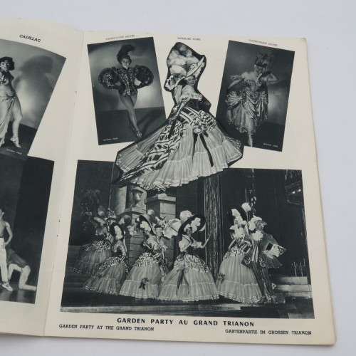Folies Bergere 1955 with color illustrations & adds + black & white pictures of performers