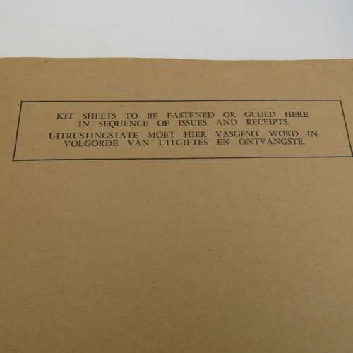 SA Army 1980`s Kit record cover & summary