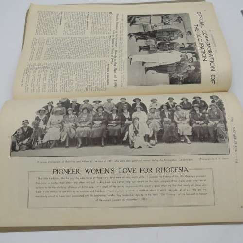 Matabeleland 1893-1933 40th anniversary celebrations - scarce Rhodesian