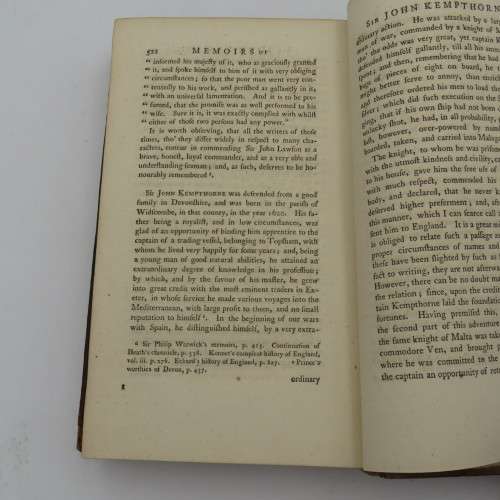 Lives of the Admirals 1761 Edition 2nd Volume Third Edition - Written by John Campbell