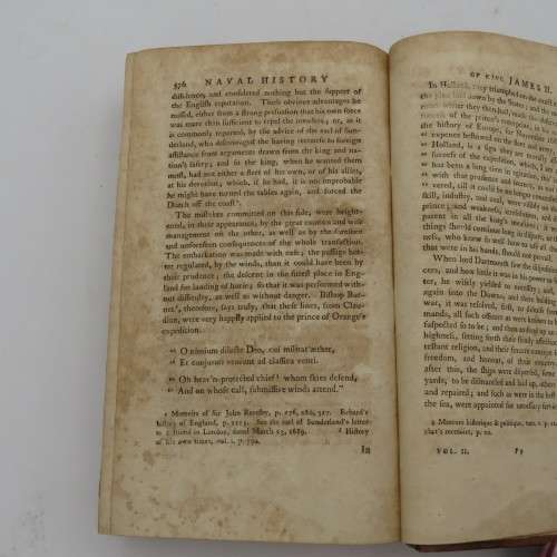 Lives of the Admirals 1761 Edition 2nd Volume Third Edition - Written by John Campbell
