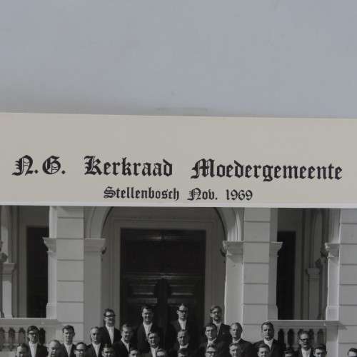 Stellenbosch NG Kerk 1969 Church leaders photo