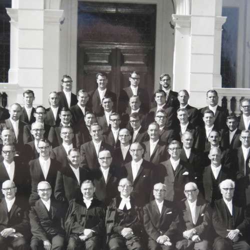 Stellenbosch NG Kerk 1969 Church leaders photo