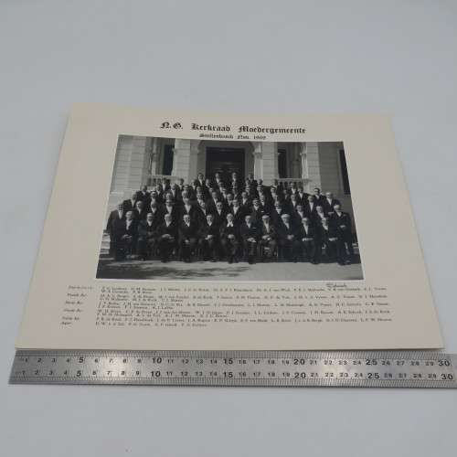 Stellenbosch NG Kerk 1969 Church leaders photo