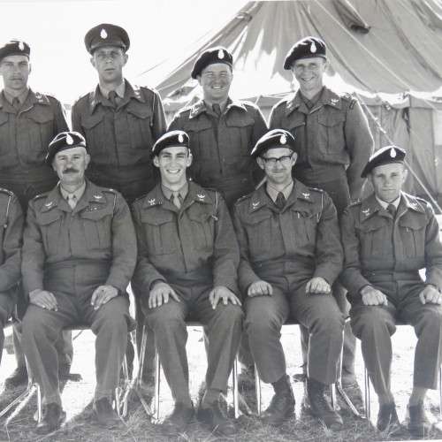 University of Stellenbosch - Regimental Leaders - July 1966 - Camp in Bloemfontein