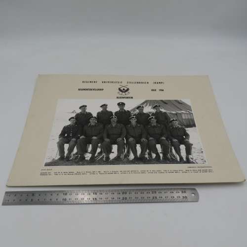University of Stellenbosch - Regimental Leaders - July 1966 - Camp in Bloemfontein