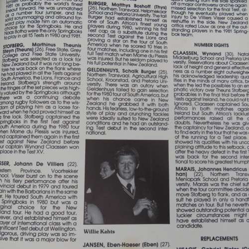 Springboks under Siege - 1980 / 81 New Zealand Tour etc.