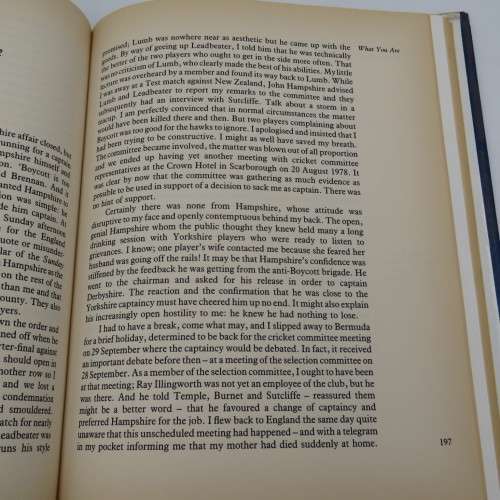 Geoff Boycott - Autobiography First edition 1987
