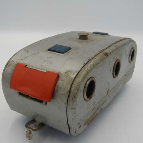 Vintage Japanese tinplate metal toy caravan