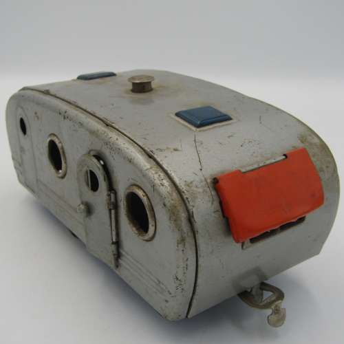 Vintage Japanese tinplate metal toy caravan