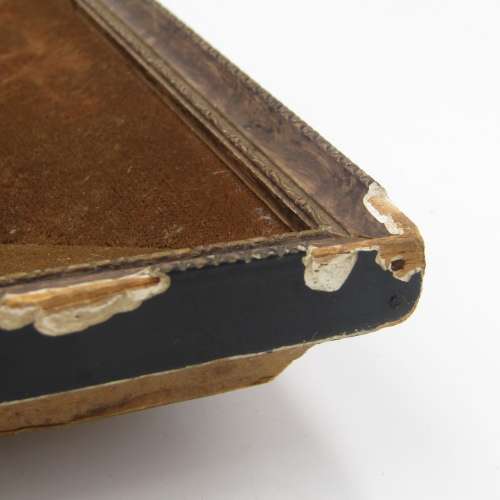 Antique oil on wood painting by Wilhelm Koller (1829 - 1884) with clear coating - some frame damage