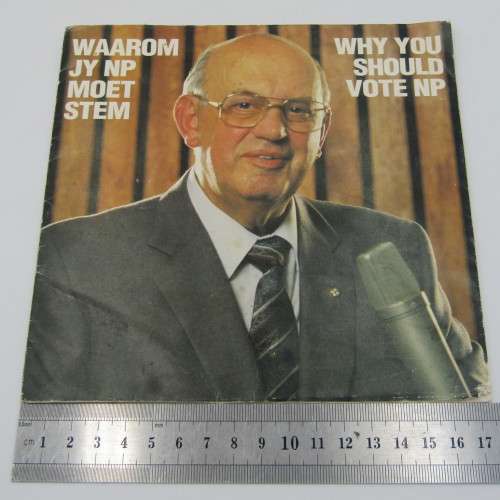 PW Botha - NP - 45 rpm seven single with booklet - 1987 Election