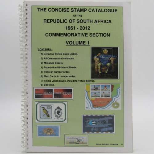 The Concise stamp catalogue of the RSA 1961 - 2012 Volume 1
