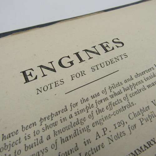 Aircrew lecture notes WW2 - Peter Fletcher ( MBE)