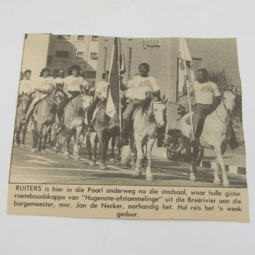 Huguenots 300 Years 1988 program with many newspaper cuttings - 2 programs included