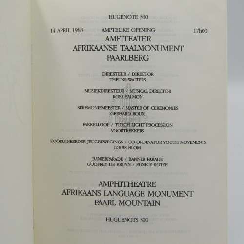 Huguenots 300 Years 1988 program with many newspaper cuttings - 2 programs included