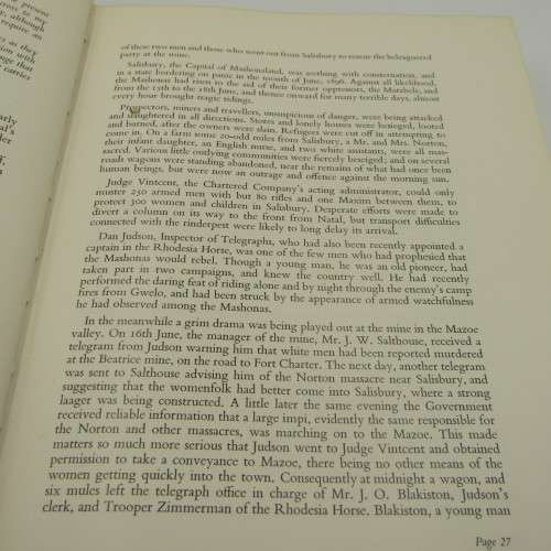 Rhodesia A Postal History - Stamps , posts & Telegraphs