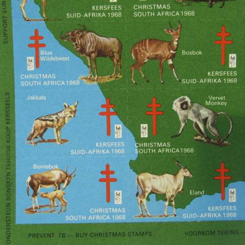 Full set of South Africa 1968 Christmas Stamps in mint condition