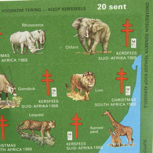 Full set of South Africa 1968 Christmas Stamps in mint condition