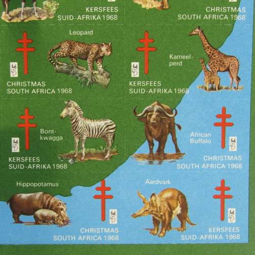 Full set of South Africa 1968 Christmas Stamps in mint condition