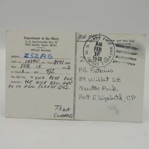 Shipping Radio amateur operator exchange cards