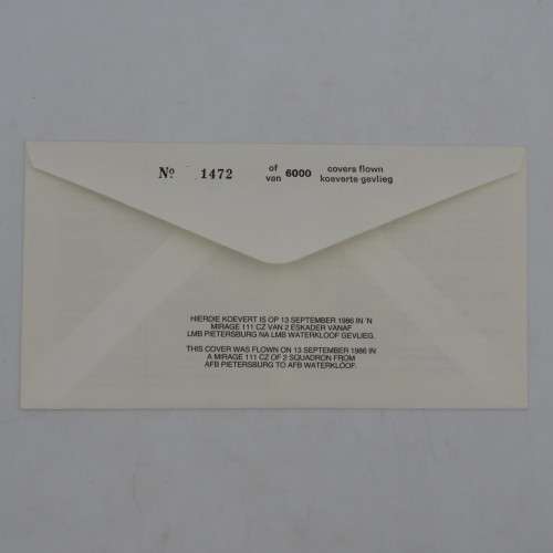 30th anniversary of the Sabre Mk6 flown in a mirage 3cz of 2 squachon no 1472 of 6000 signed by Genl