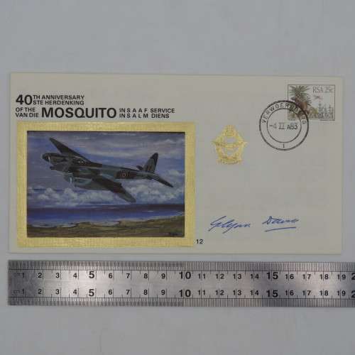 40th Anniversary of the Mosquito in SAAF Service Flown in a Canberra of 12 Squadron - no 1311 of 100