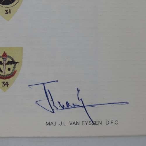 Warschau 1944 flown cover no 1926 of 10000 - Flown in Puma of 31 Squadron and signed by DFC recipien