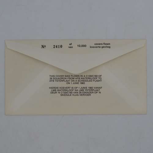 C130 / C160 flown cover no 2410 of 10000 signed by pilot & navigator