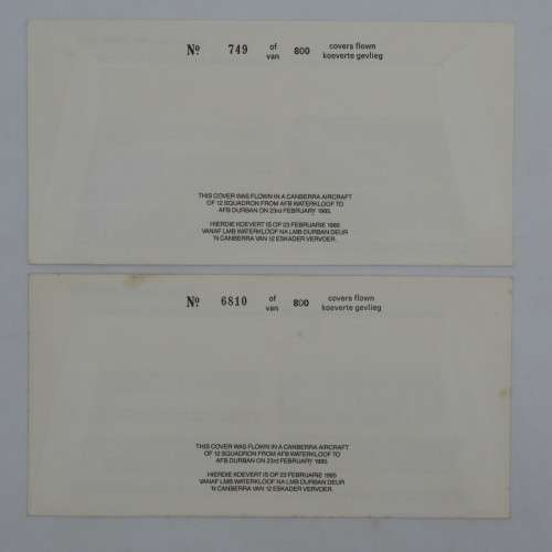 Pair of VC recipient covers one signed by recipient QGM Smythe plus one with wrong number 6810 of 80