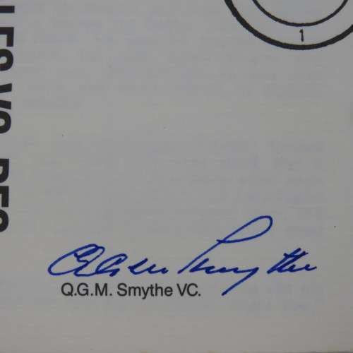Pair of VC recipient covers one signed by recipient QGM Smythe plus one with wrong number 6810 of 80